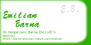 emilian barna business card